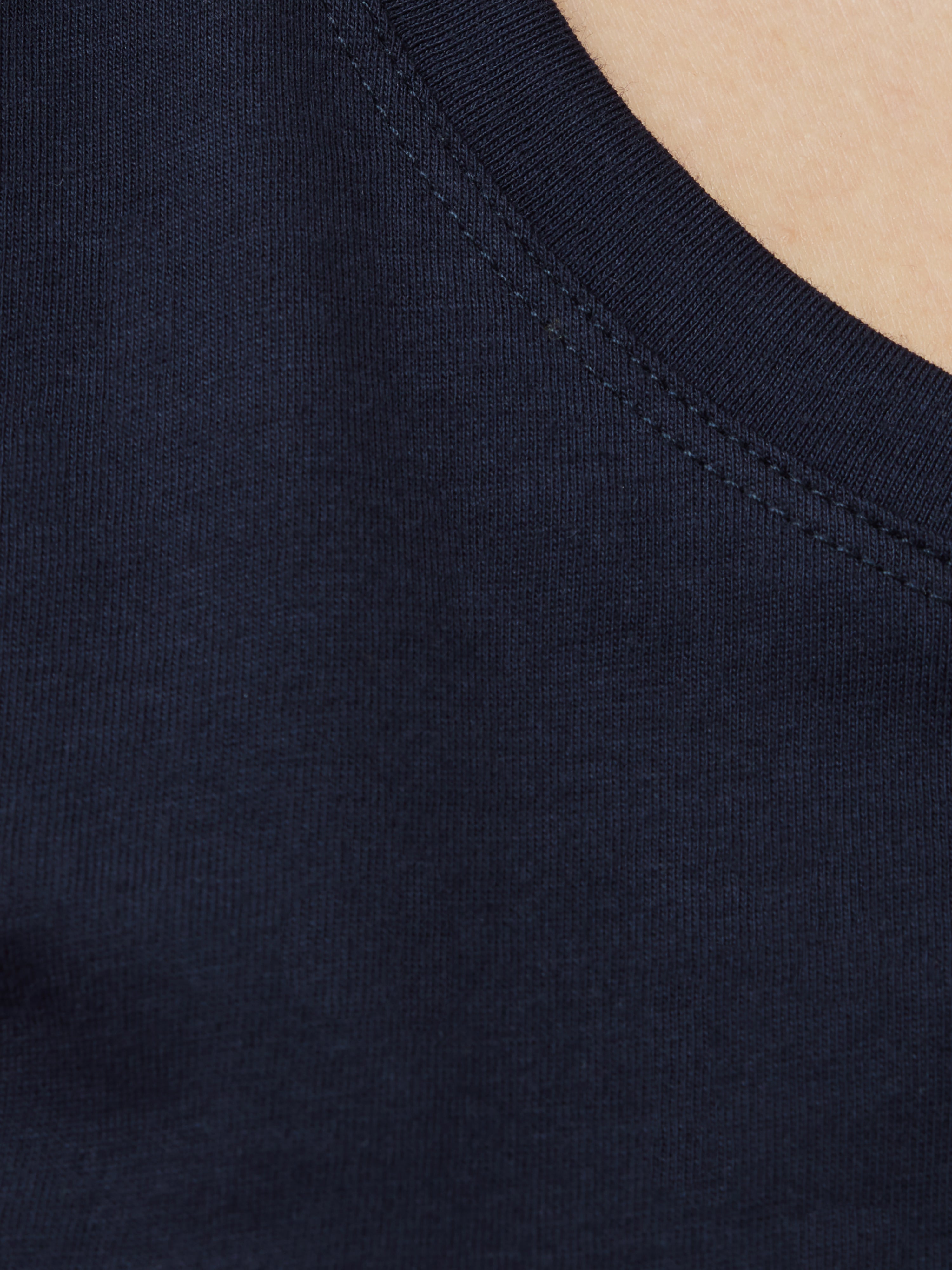 Supima Cotton Scoop Neck T-Shirt for Women - Soft Breathable Navy Blue Tee - Perfect for Casual Wear, Layering & Everyday Comfort