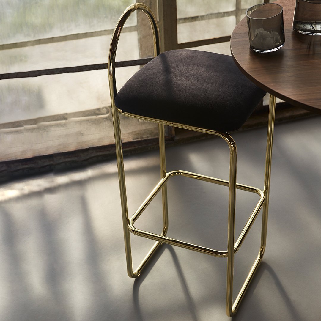 Angui Counter Height Bar Stool - Adjustable Swivel Stool for Kitchen Island, Breakfast Bar & Home Pub - Modern Dining Chair with Footrest
