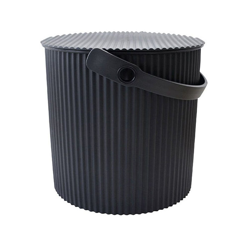 HACHIMAN KASEI 10L Black Storage Bin with Lid - Multi-Purpose Organizer for Home, Garage, Garden & Office - Durable Plastic Container for Toys, Tools, Supplies & More
