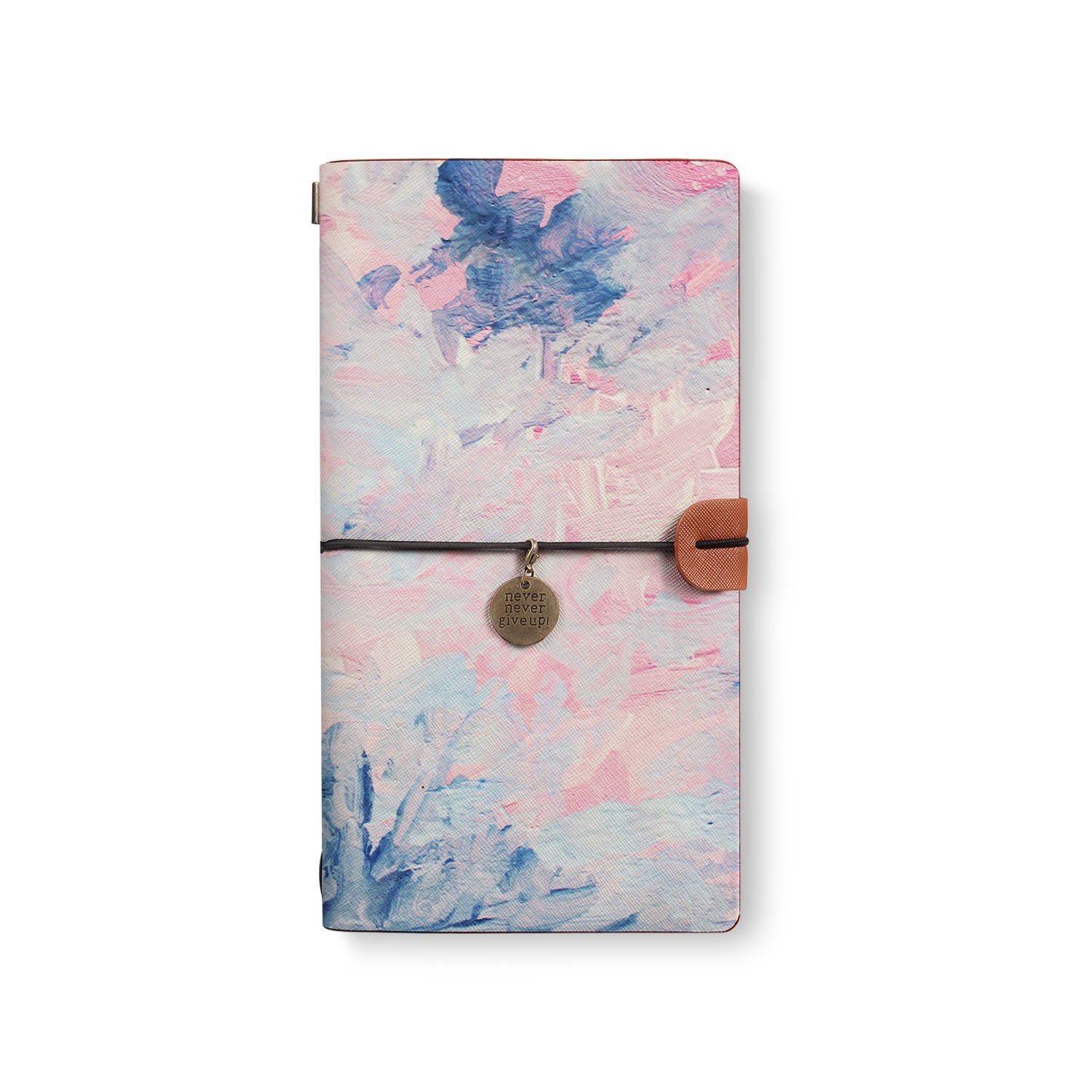 Premium Traveler's Notebook with Abstract Oil Painting Design - Perfect for Journaling, Sketching & Gift Giving | Durable Cover for Artists, Writers & Travel Enthusiasts