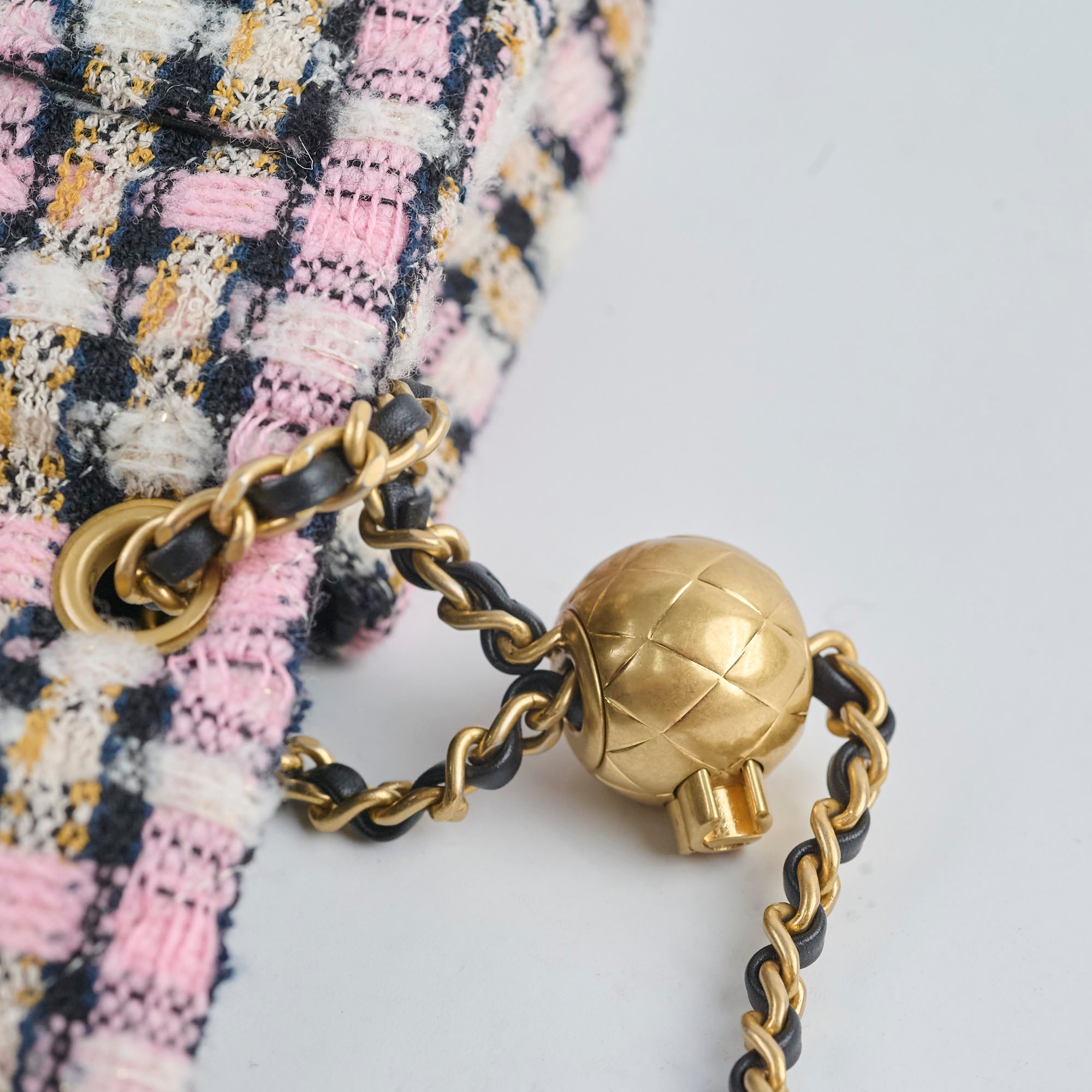 Chanel Mini Square Crush Tweed Pink Bag with Microchip - Luxury Crossbody Purse for Women, Perfect for Parties, Dating & Special Occasions
