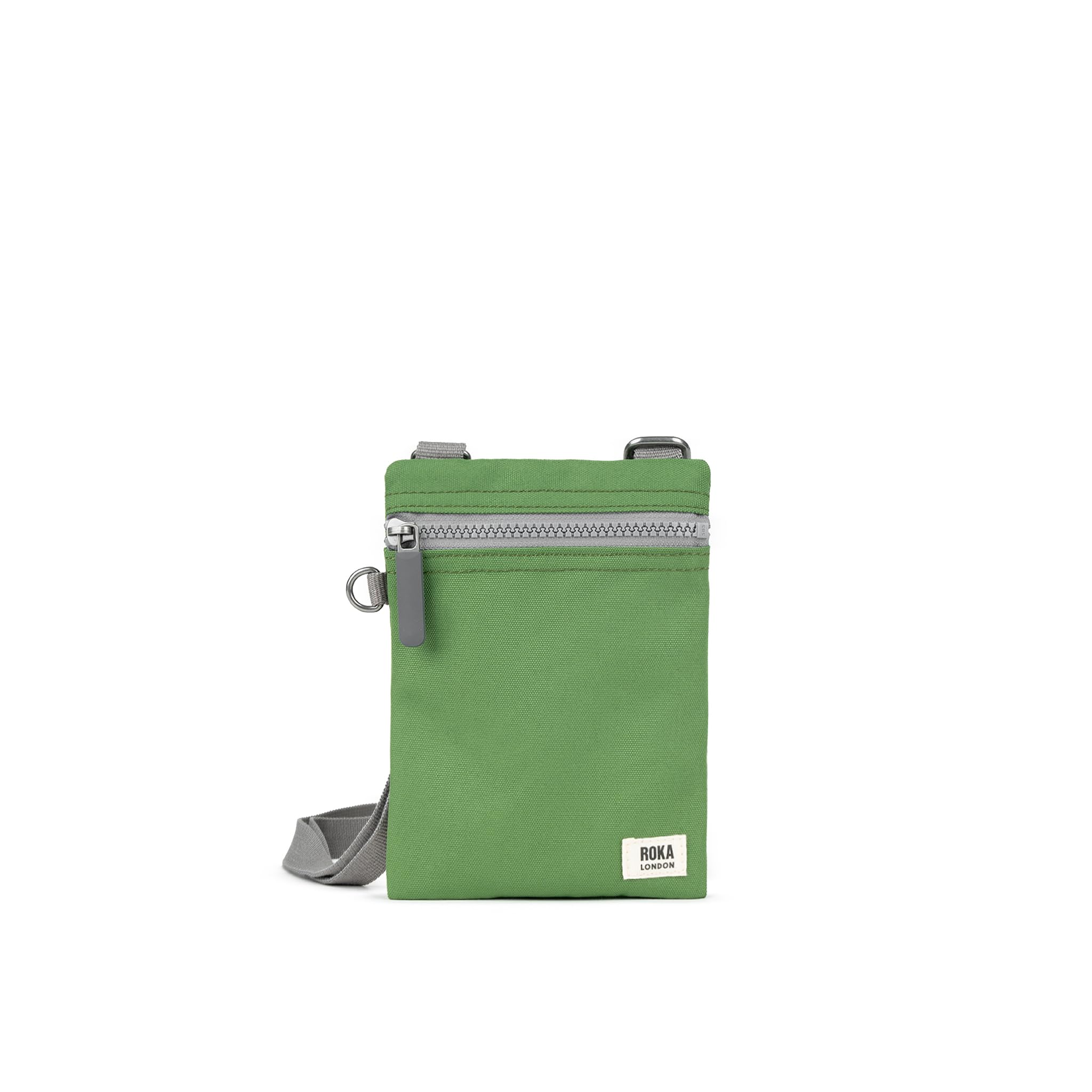 ROKA London Chelsea Recycled Canvas Crossbody Bag for Women - Eco-Friendly Vegan Leather Shoulder Purse - Perfect for Travel, Work & Everyday Use