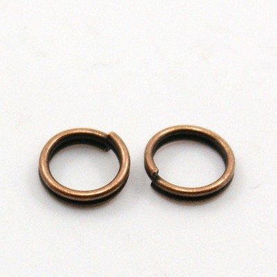 PEPPERLONELY 6000-Piece Mixed Color Iron Split Rings for DIY Crafts, Keychains, Jewelry Making - Durable Metal Key Rings for Home, Office & School Projects