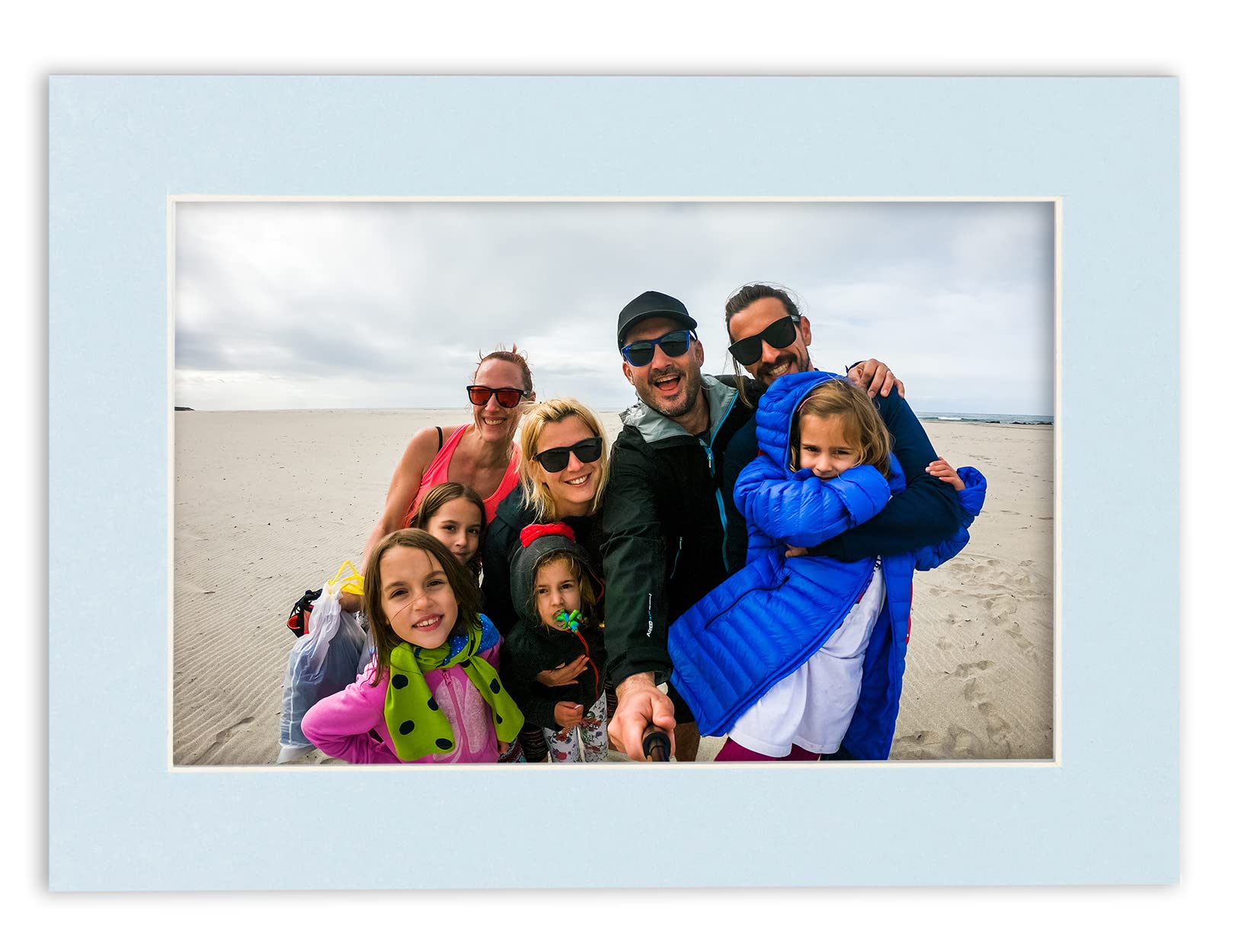 24x36 Acid-Free Baby Blue Precut Mat Board - Fits 28x40 Picture Frame | Premium Photo Matte for Family Photos, Artwork & Framing | Perfect for Home Decor, Gallery Displays & Professional Show Kits (Pack of 1)