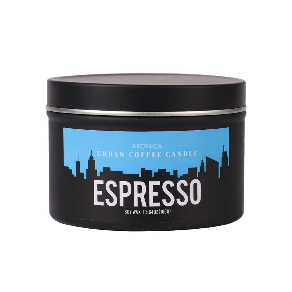 Aronica Premium Soy Candles - Long-Lasting Espresso Scented Candles with Cotton Wick for Home & Office | Relaxing Aroma for Bedroom, Living Room & Gifts