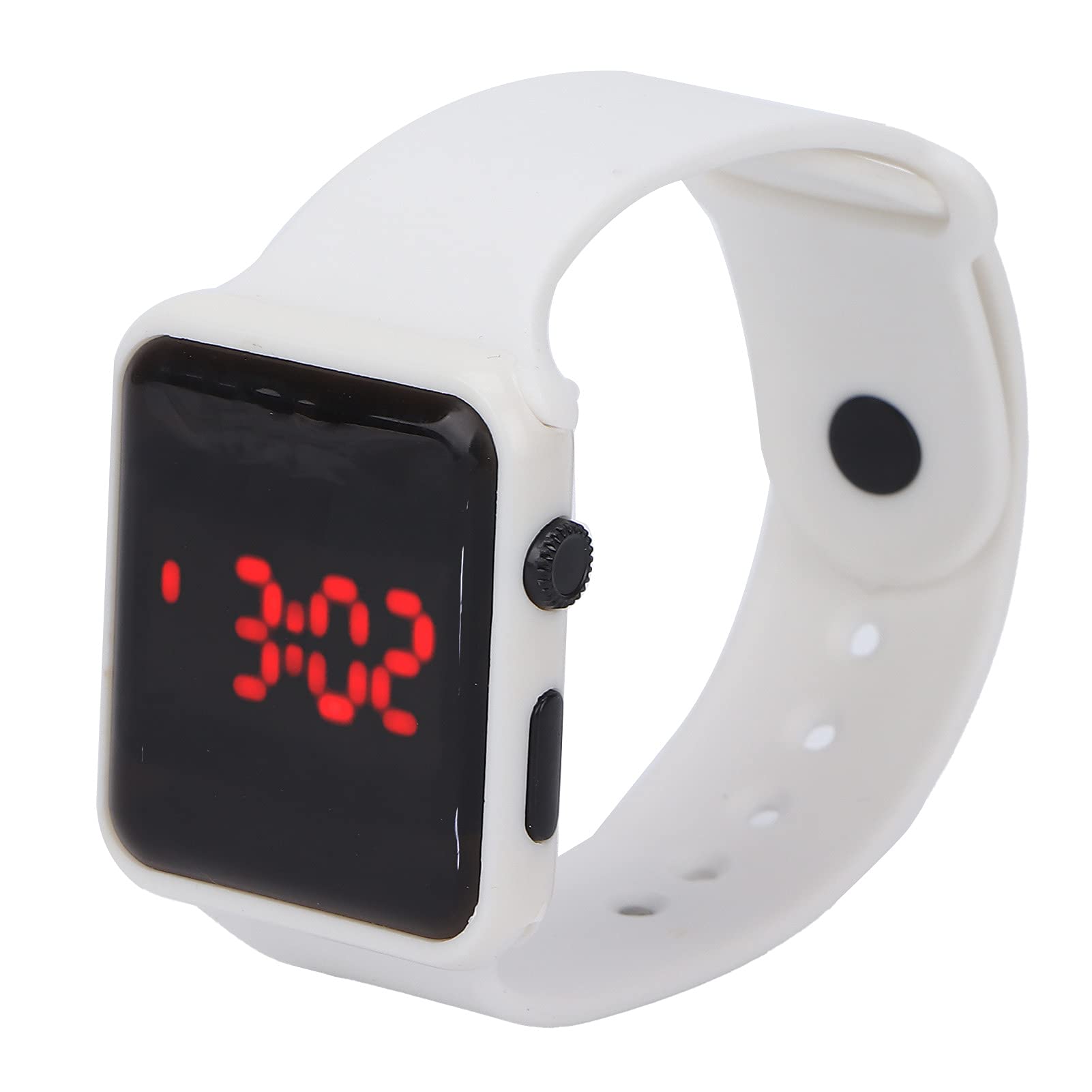 ZJchao Smart Wristband Watch - Waterproof Digital Watch with Luminous Display, Fashionable Rubber Strap for Men & Women (White) | Perfect for Fitness Tracking, Running, Swimming & Everyday Wear