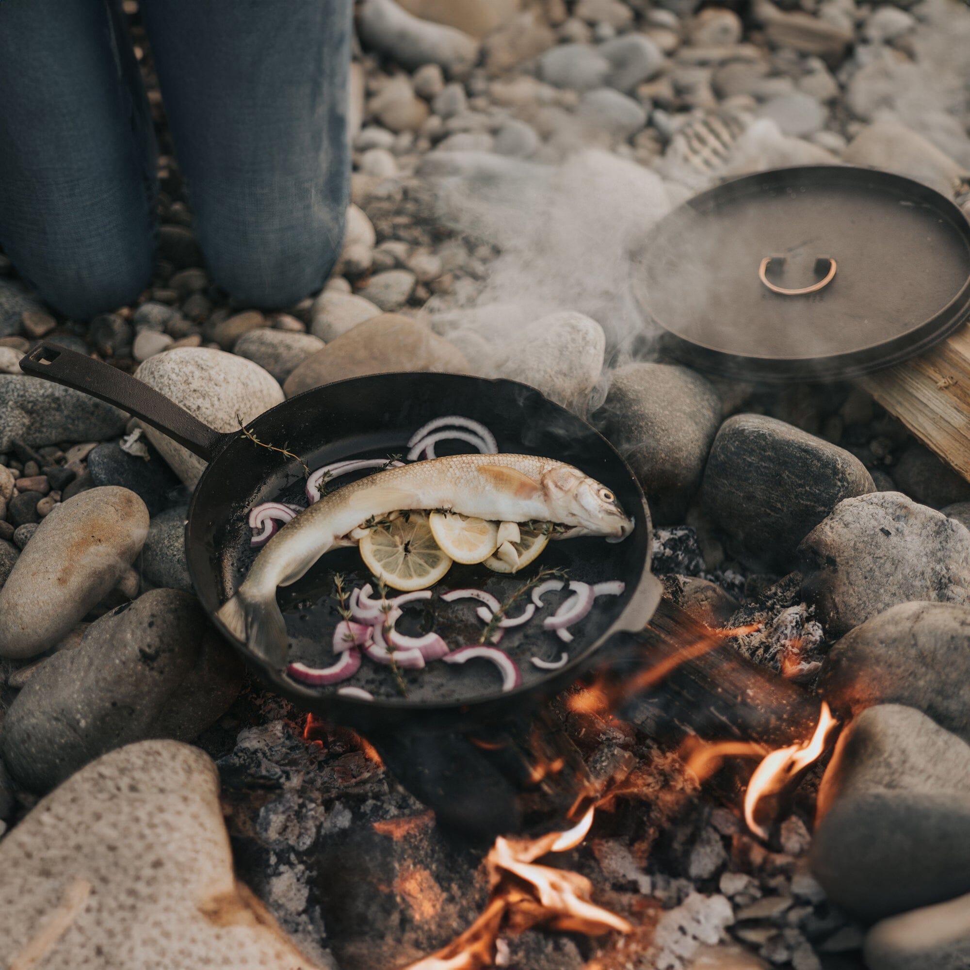 Premium 12-Inch Cast Iron Skillet Set - Pre-Seasoned, Non-Stick, Oven Safe - Perfect for Searing, Baking & Camping - All-in-One Kitchen Essential for Home Chefs