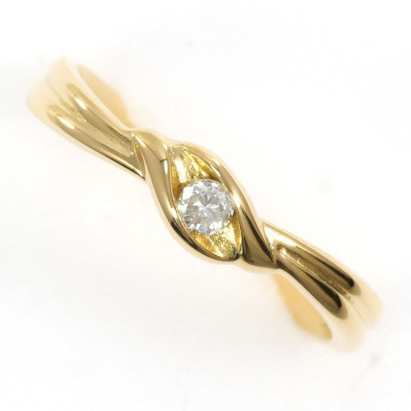 18K Yellow Gold Diamond Ring for Women - Elegant Solitaire Engagement & Wedding Band - Perfect Gift for Anniversary, Proposal, or Special Occasion