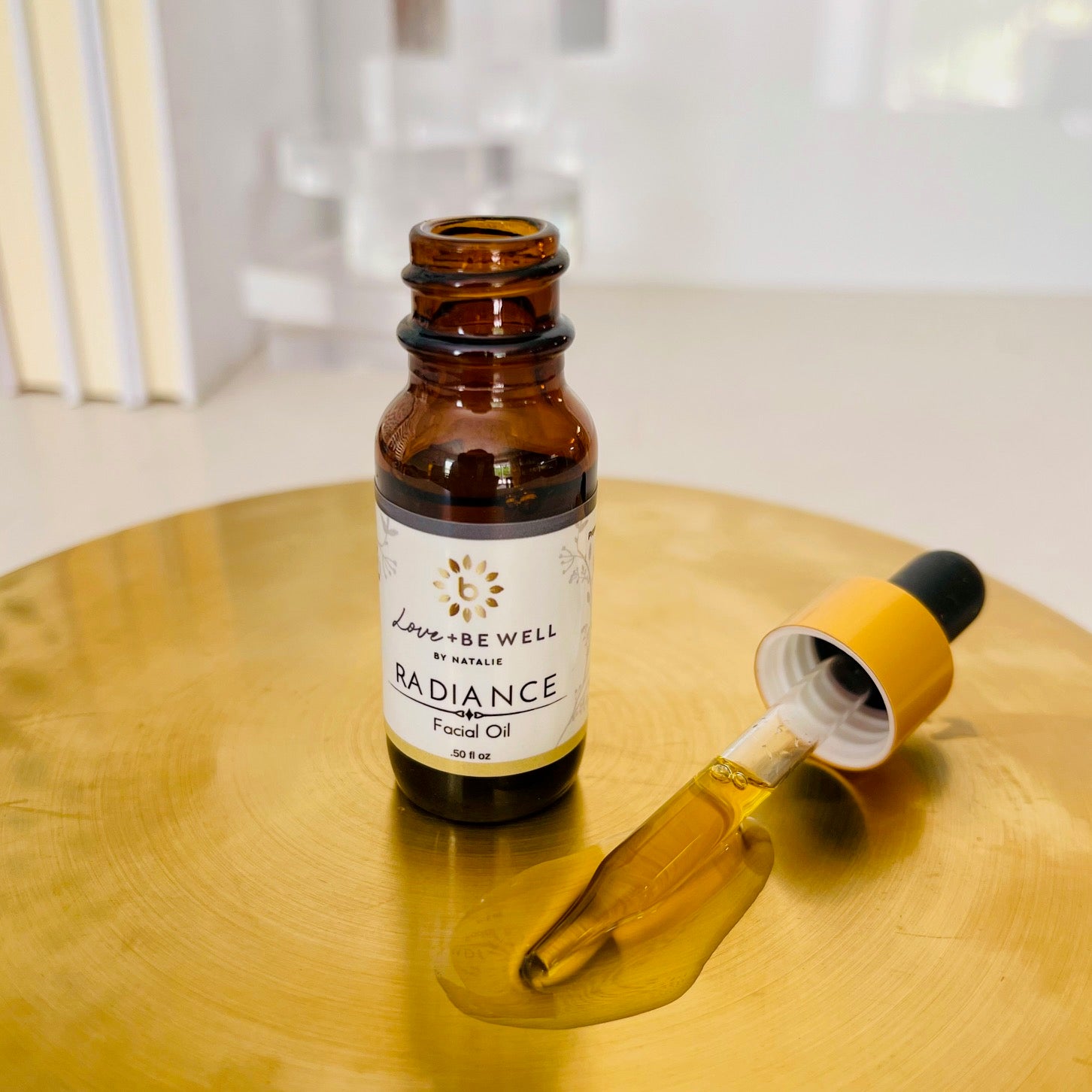 Radiance Facial Oil - Organic & Natural Skincare for Glowing Skin | Hydrating & Anti-Aging Face Oil for Day & Night Use | Perfect for Dry, Sensitive & Mature Skin