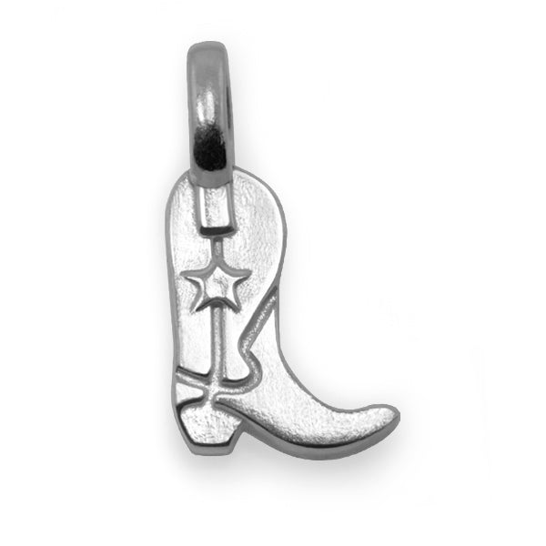 Alex Woo Mini Additions Cowboy Boot - Sterling Silver Charm for Bracelets & Necklaces - Perfect for Western Fashion, Gifts & Everyday Jewelry