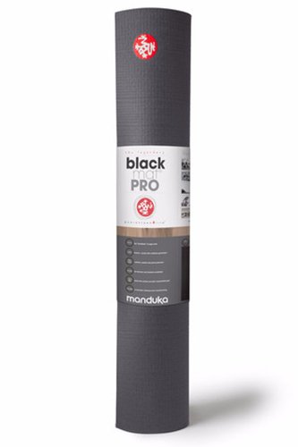 Manduka Pro Yoga Mat - Premium Non-Slip Black Yoga Mat for Professional Practice, Home & Studio Workouts - Ideal for Hot Yoga, Pilates & Meditation