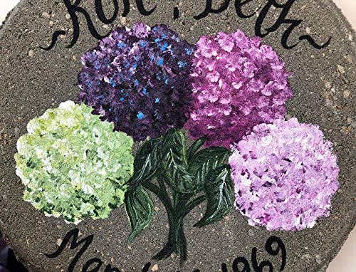 Personalized Wedding Gift - Engraved Garden Stone with Cone Flowers - Perfect for Anniversaries, Outdoor Decor & Special Occasions