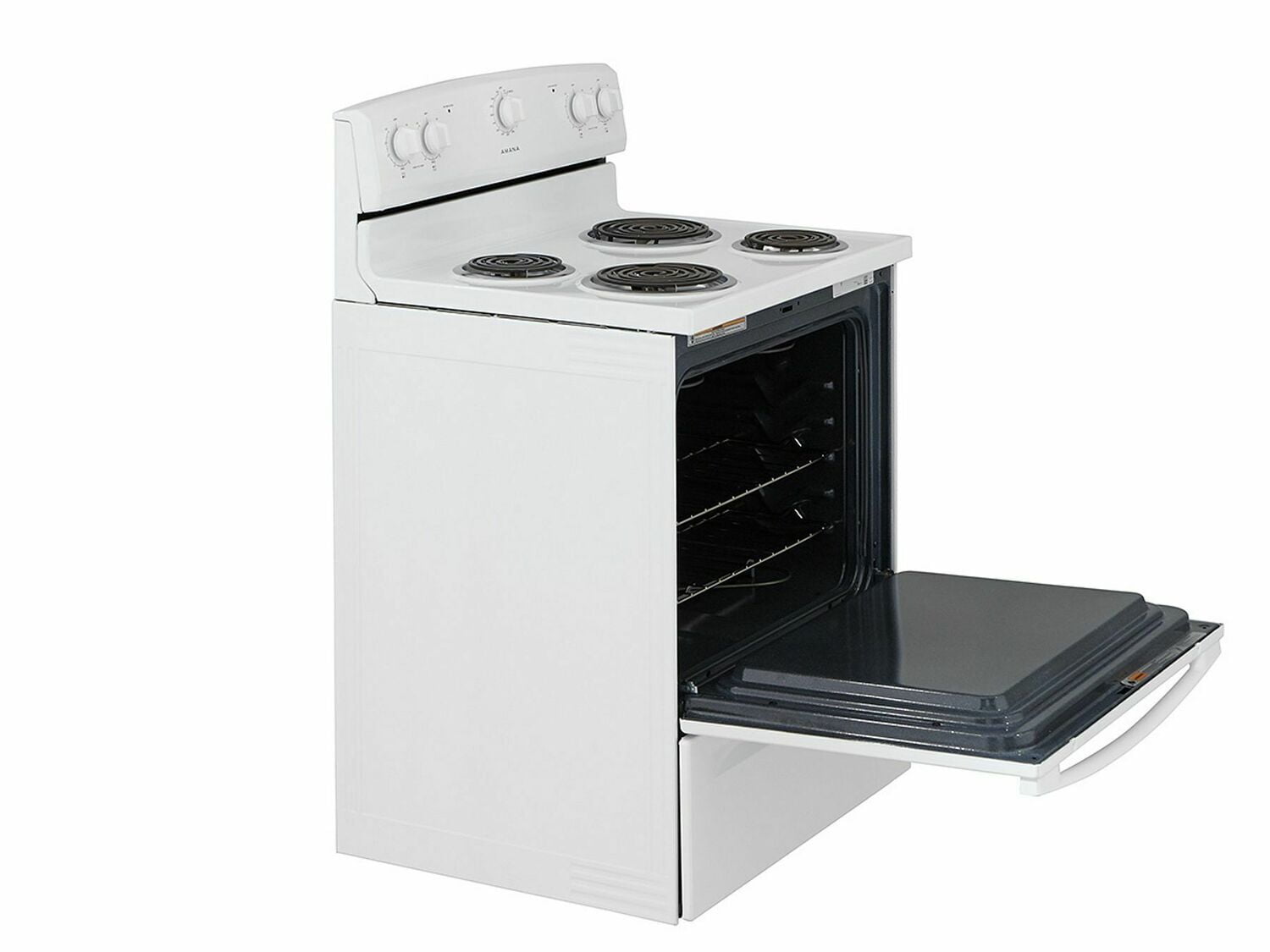 Amana ACR2303MFW 30-Inch Electric Range with Warm Hold Feature - White | Perfect for Home Kitchens & Small Restaurants