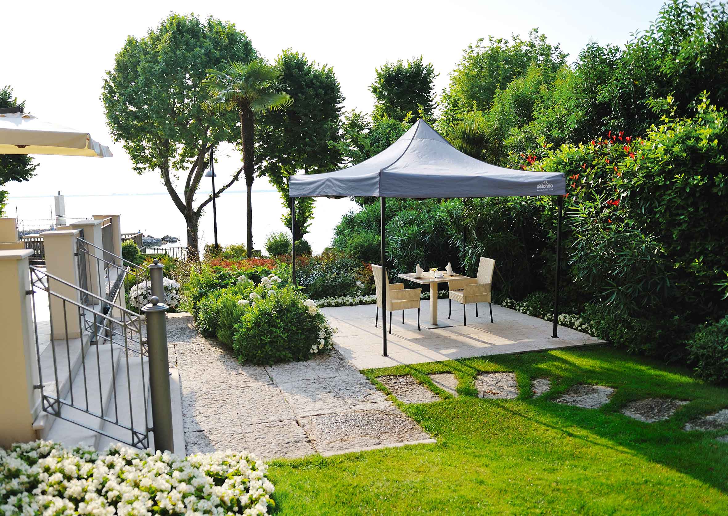 Premium 2x2m Pop Up Gazebo with Waterproof Side Walls - Portable Canopy Tent with Carry Bag, Stakes & Weight Bags - Grey (DG163) - Perfect for Backyard BBQs, Camping & Outdoor Events