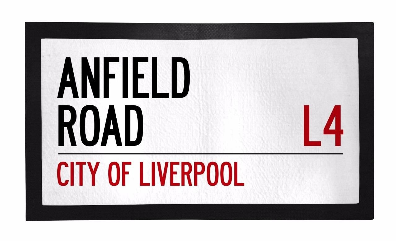 Bang Tidy Soccer-Themed Bar Mat - Liverpool FC Anfield Road Pub Runner - Perfect Gift for Football Fans & Sports Bar Decor