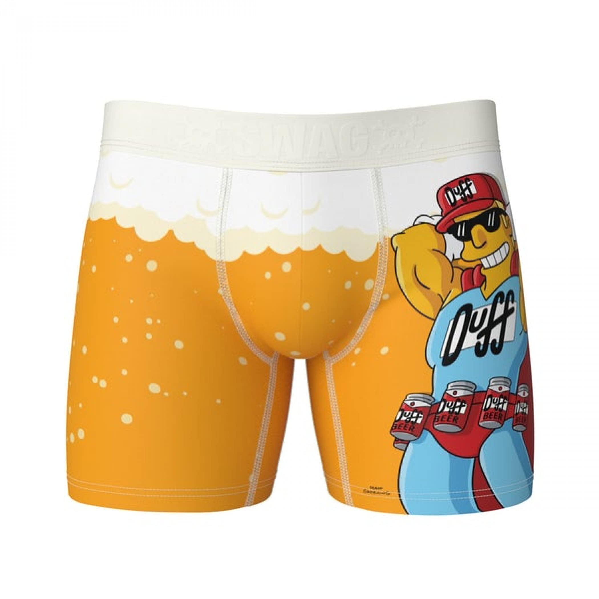 **Duff Man Swag Boxer Briefs for Men - The Simpsons Licensed Underwear - Comfortable & Fun Boxers for Lounge, Sleep & Cosplay**
