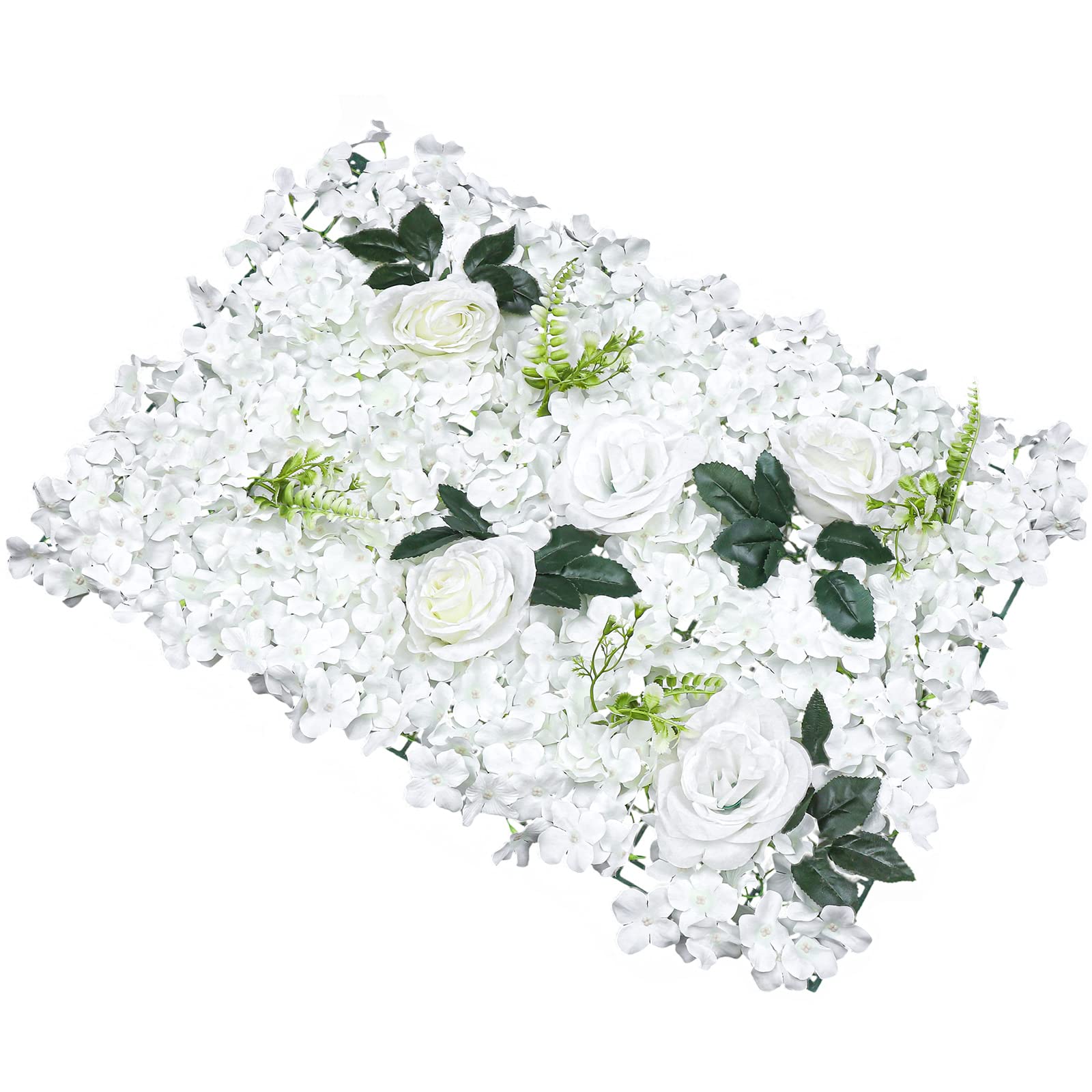 LOYALHEARTDY 6Pcs Artificial Flower Wall Panels - Realistic Silk Wedding Backdrop for Party Decor, Bridal Shower, Photo Booth Background (US Stock) | Perfect for Indoor/Outdoor Events, Home Decor & Instagram Photos