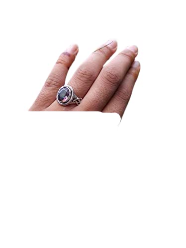Genuine Rainbow Fire Mystic Topaz Ring - 925 Sterling Silver Vintage Engagement Ring - Handmade Fine Jewelry for Women - Perfect Bridesmaid Gift & Anniversary Present - Ideal for Weddings, Parties & Special Occasions