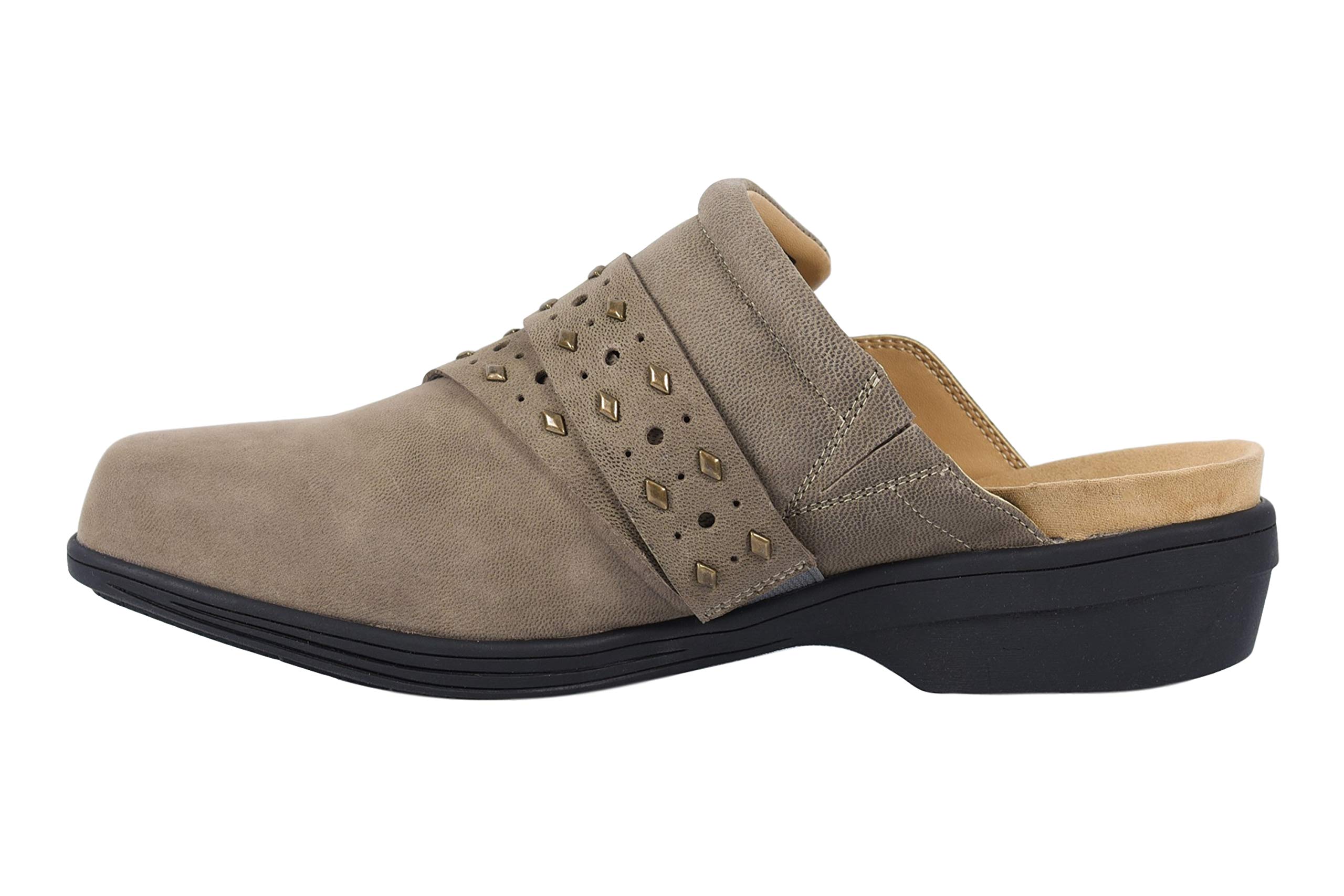 REVITALIGN Women's Comfort Slip-On Clogs - Arch Support & Cushioned Footbed for Nurses, Teachers & Healthcare Workers - Perfect for Work, Home & Outdoor Errands