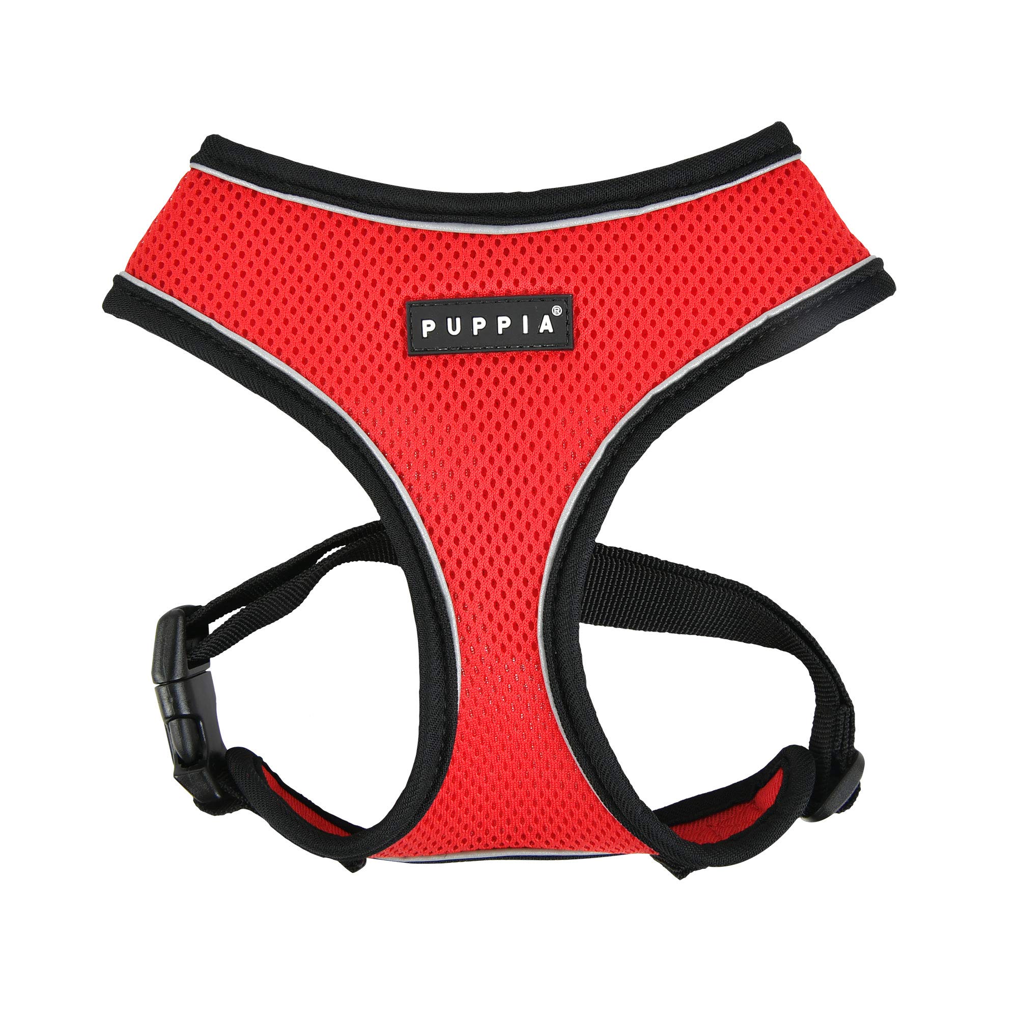 Puppia Soft Harness Pro - Red - XL - Adjustable Dog Vest Harness for Large Breeds - Perfect for Walking, Hiking & Outdoor Adventures