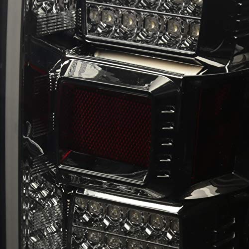 Spec-D Tuning Smoke LED Tail Lights for 2015-2017 Ford F-150 - Left & Right Pair Assembly - Durable & Stylish Upgrade for Truck Enthusiasts - Perfect for Night Driving & Custom Builds