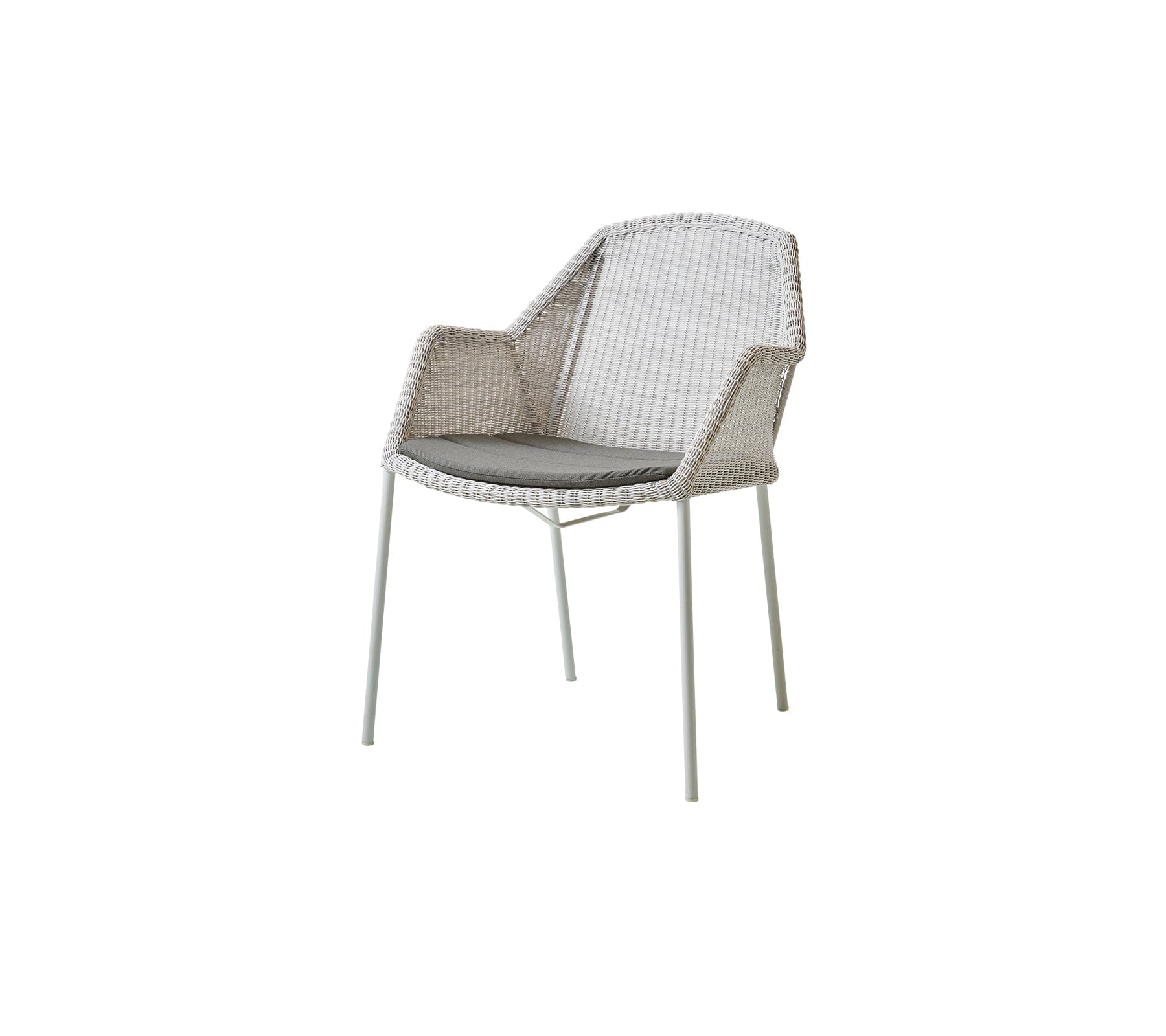 Breeze Stackable Outdoor Dining Armchair Set of 2 - Weather-Resistant Patio Chairs for Backyard, Poolside & Garden Relaxation