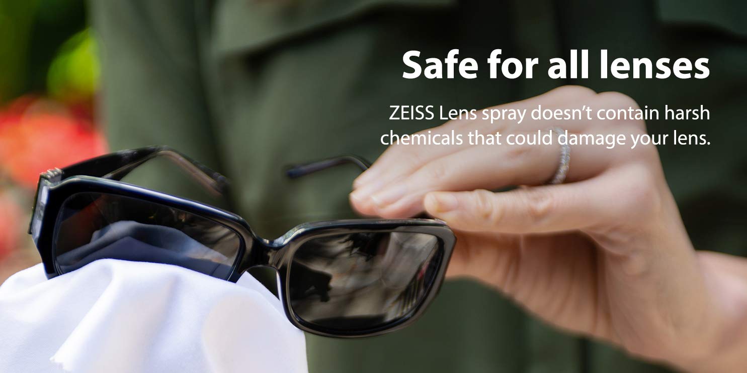 ZEISS Lens Cleaning Solution Kit 30ml with Premium Microfiber Cloth - Pack of 1 | Professional Cleaner for Eyeglasses, Sunglasses, Camera Lenses, Binoculars & VR Headsets | Ideal for Daily Cleaning, Travel & Outdoor Activities