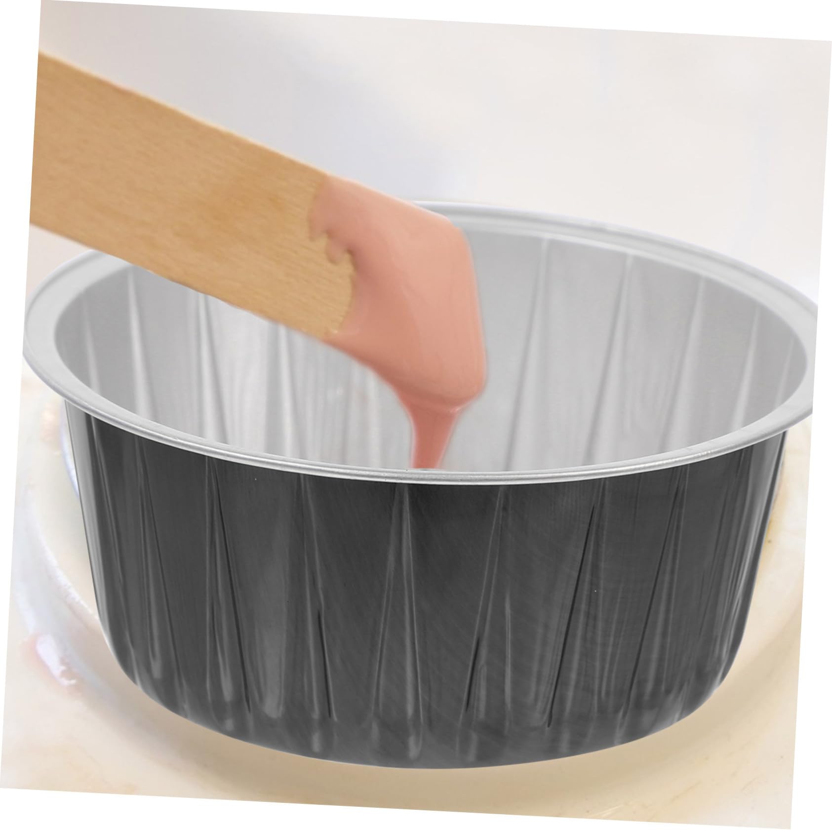 6-Piece Wax Melting Bowls Set - Aluminum Foil Wax Warmer Accessories for Candle Making, Wax Melting Machine Holder & Mini Candle Heating Tools - Perfect for DIY Candle Crafting, Home Waxing & Spa Treatments