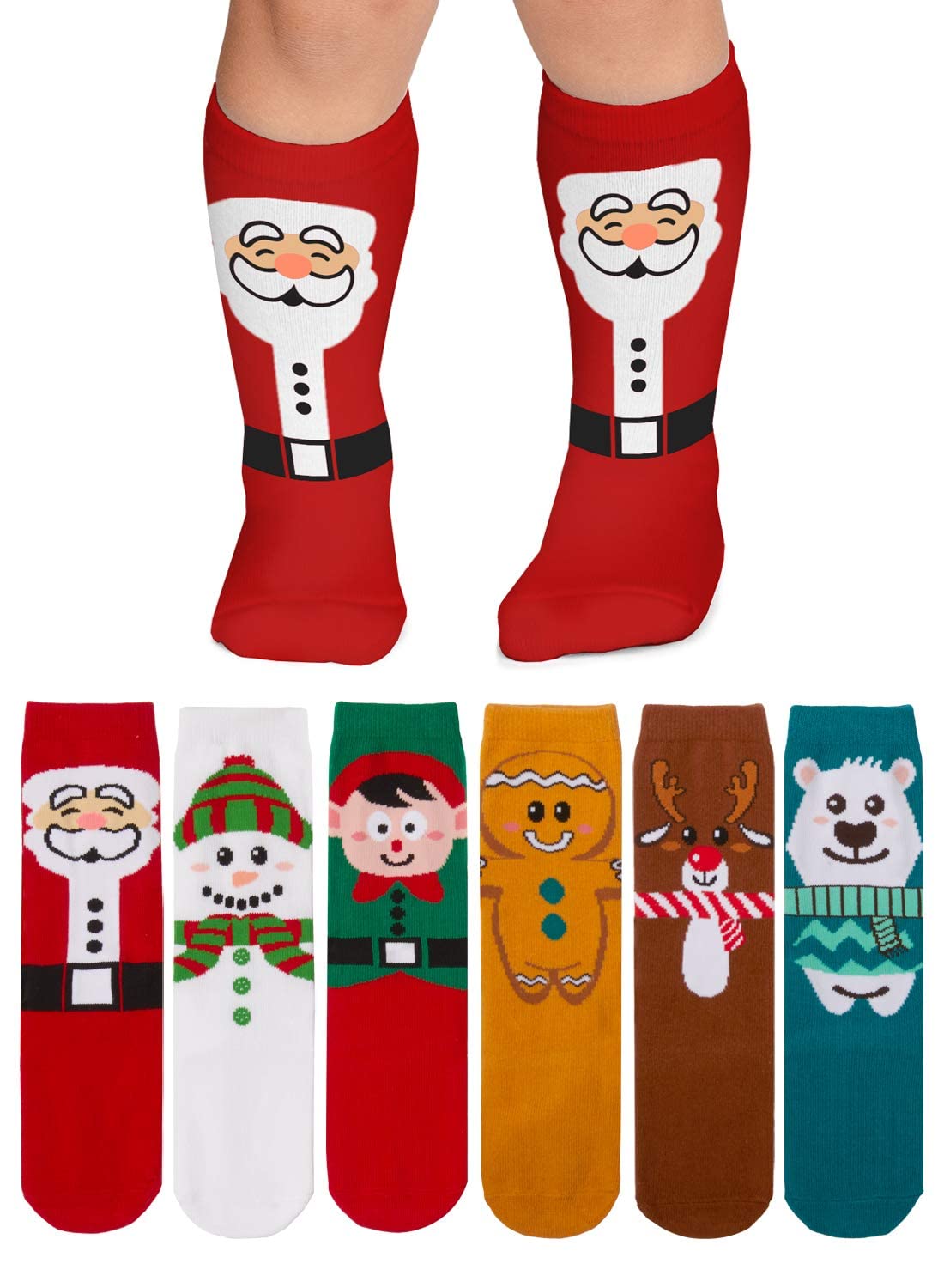 LA ACTIVE Girls Knee High Socks - Cozy Warm Cotton Uniform Sports Socks for Toddlers & Kids - Perfect for School, Dance, Dress Up & Winter Outfits