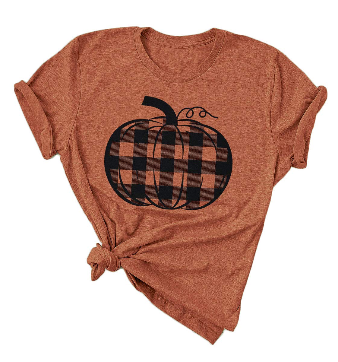 Funny Pumpkin Halloween T-Shirts for Women - Cute Fall Graphic Tees - Perfect for Halloween Parties, Autumn Outfits & Casual Wear