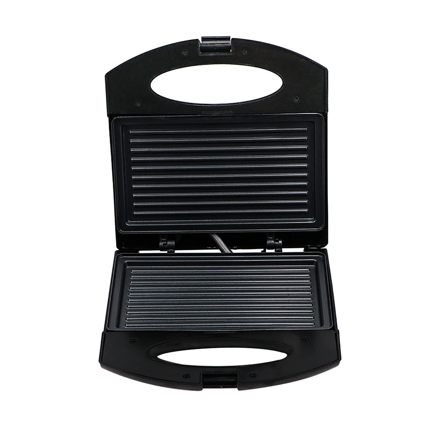 Black Triangle Toasted Sandwich Maker - Double Sided Electric Breakfast Grill for Home, Compact & Multifunctional Panini Press - Perfect for Quick Meals, Snacks, and Light Cooking (One Size)