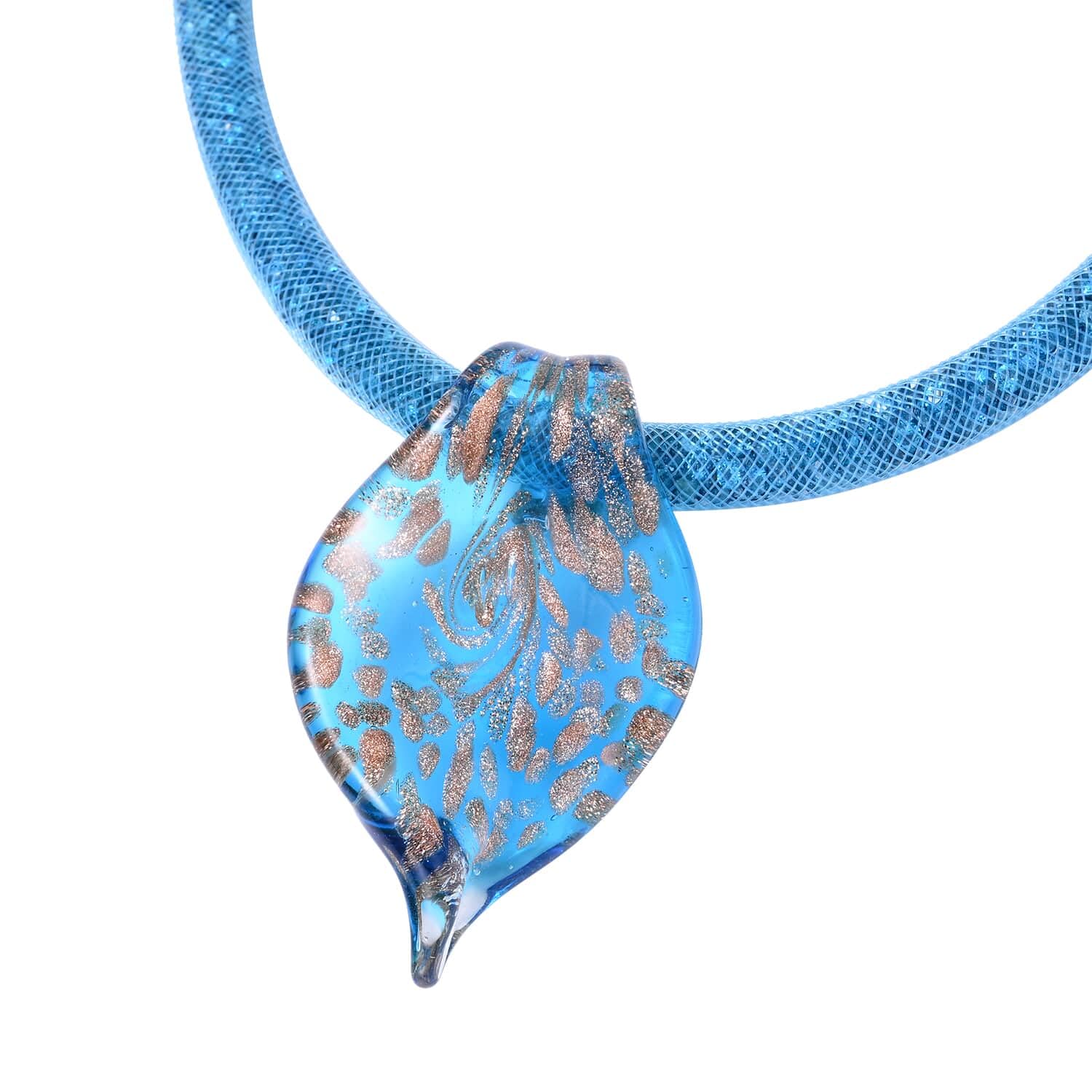 SHOP LC Glass Resin Bottle Stopper Pendant Necklace for Women - 20