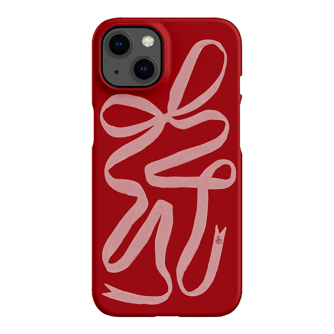 Cupid's Bow Ribbon Phone Case for iPhone & Samsung - Elegant Valentine's Day Gift for Her, Romantic Couple Accessory | Perfect for Dating, Anniversaries & Special Occasions