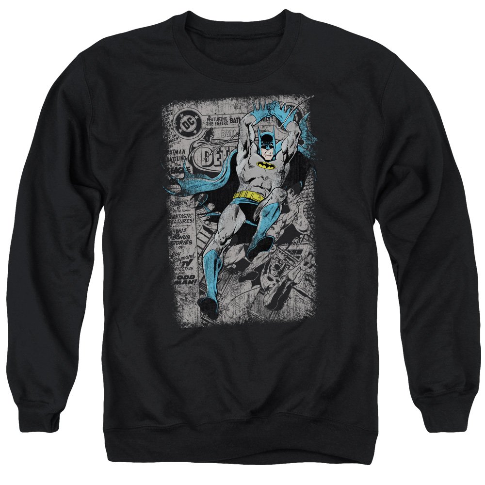 Batman Detective Comics #487 Distress Graphic Unisex Crewneck Sweatshirt for Men & Women | Casual Wear, Cosplay, Superhero Fan Gift