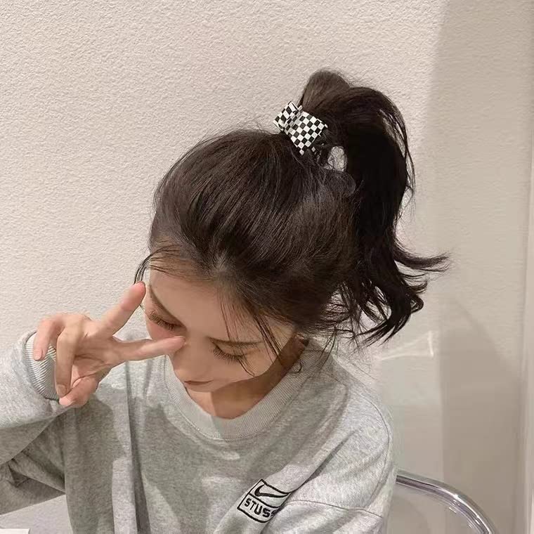 4PCS Small Metal Hair Claw Clips - Silver, Gold, Rose Gold & Black Hair Barrettes for Women - Secure Half Bun & Thin Hair Styling - Perfect for Work, Parties & Everyday Use
