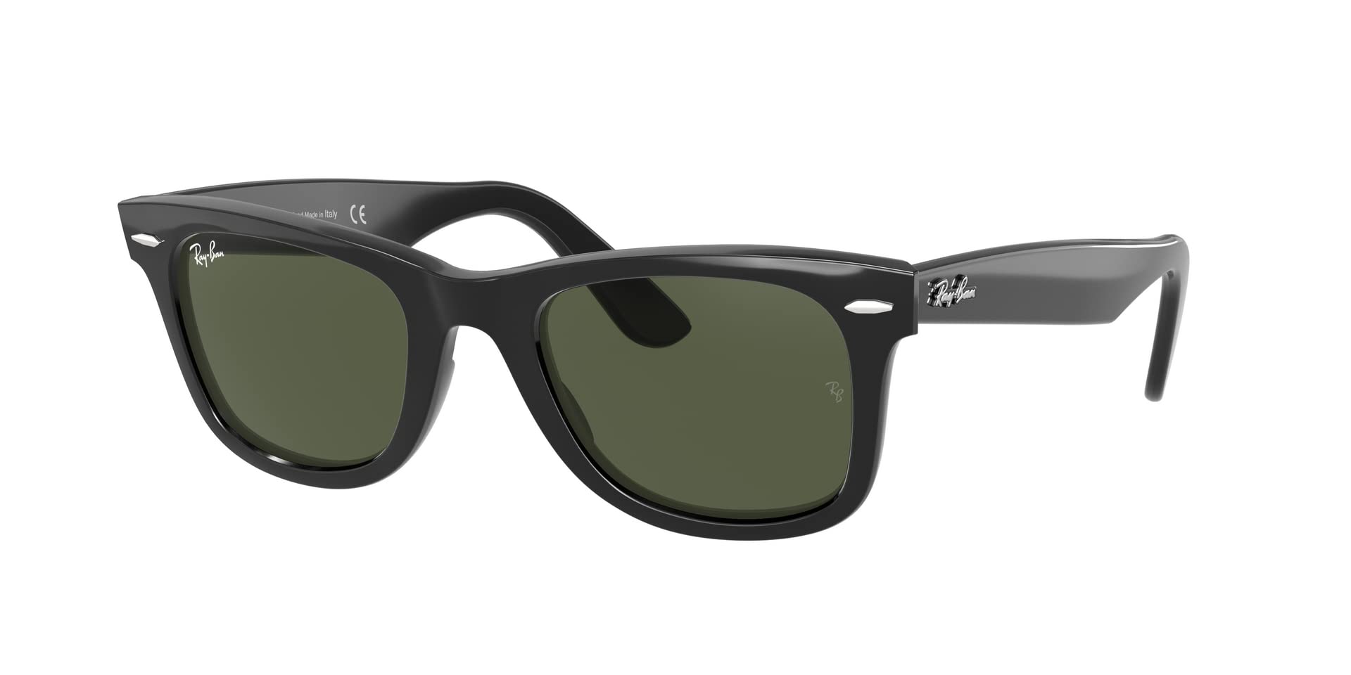 Ray-Ban RB2140 Original Wayfarer Sunglasses - Classic Black Frame with UV Protection - Perfect for Driving, Beach & Outdoor Activities
