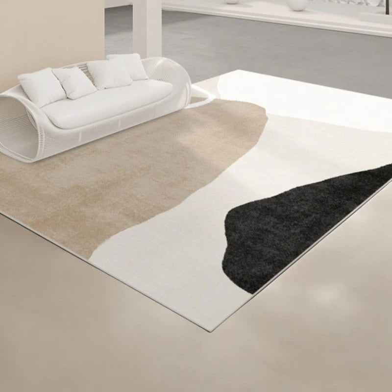 Braylee Velvet Abstract Area Rug for Living Room - Soft & Stylish Home Decor for Cozy Spaces