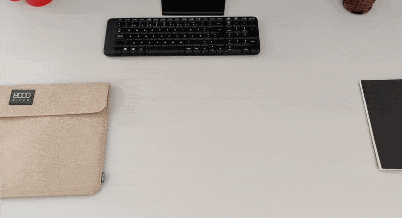 Vegan Hemp Pouch for Accessories & Tech | Eco-Friendly Beige Organizer | Perfect for Travel, Office & Daily Essentials Storage