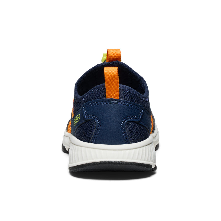 Motozoa Kids' Sneakers for Boys & Girls - Navy Blue & Bright Marigold Color | Lightweight Comfortable School Shoes for Running, Playground & Daily Wear