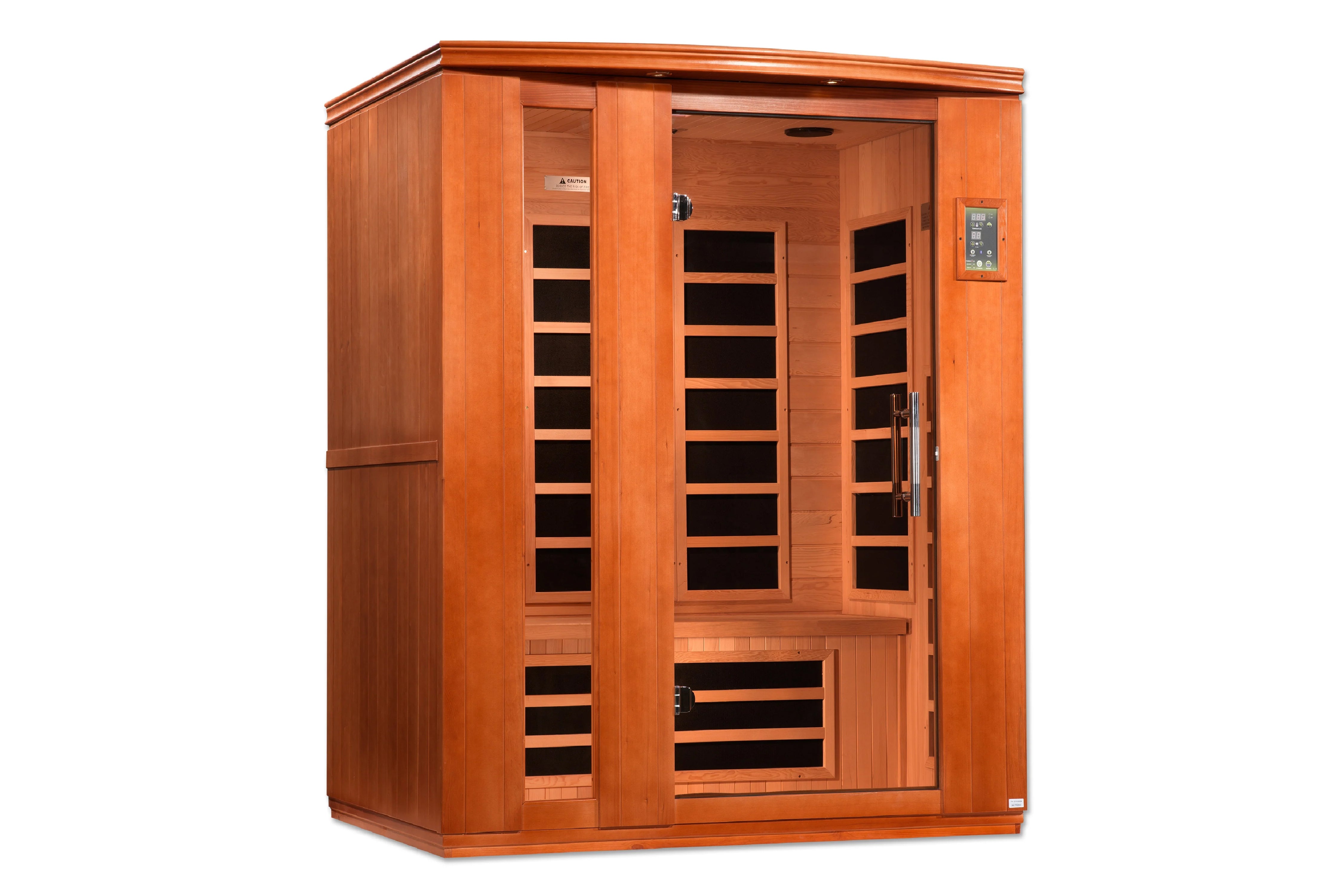 Golden Designs Lugano 3-Person Low EMF FAR Infrared Sauna for Home Spa, Relaxation & Detox - Perfect for Wellness, Muscle Recovery & Stress Relief