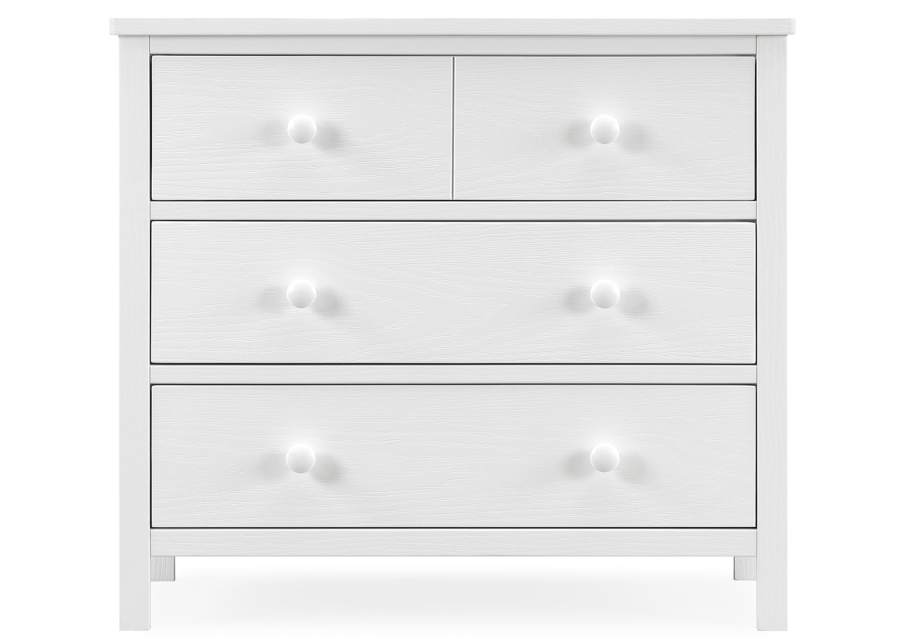 Sweet Beginnings 3 Drawer Dresser - White Nursery Dresser with Soft-Close Drawers for Baby Room Organization | Perfect for Baby Clothes, Diapers & Nursery Storage