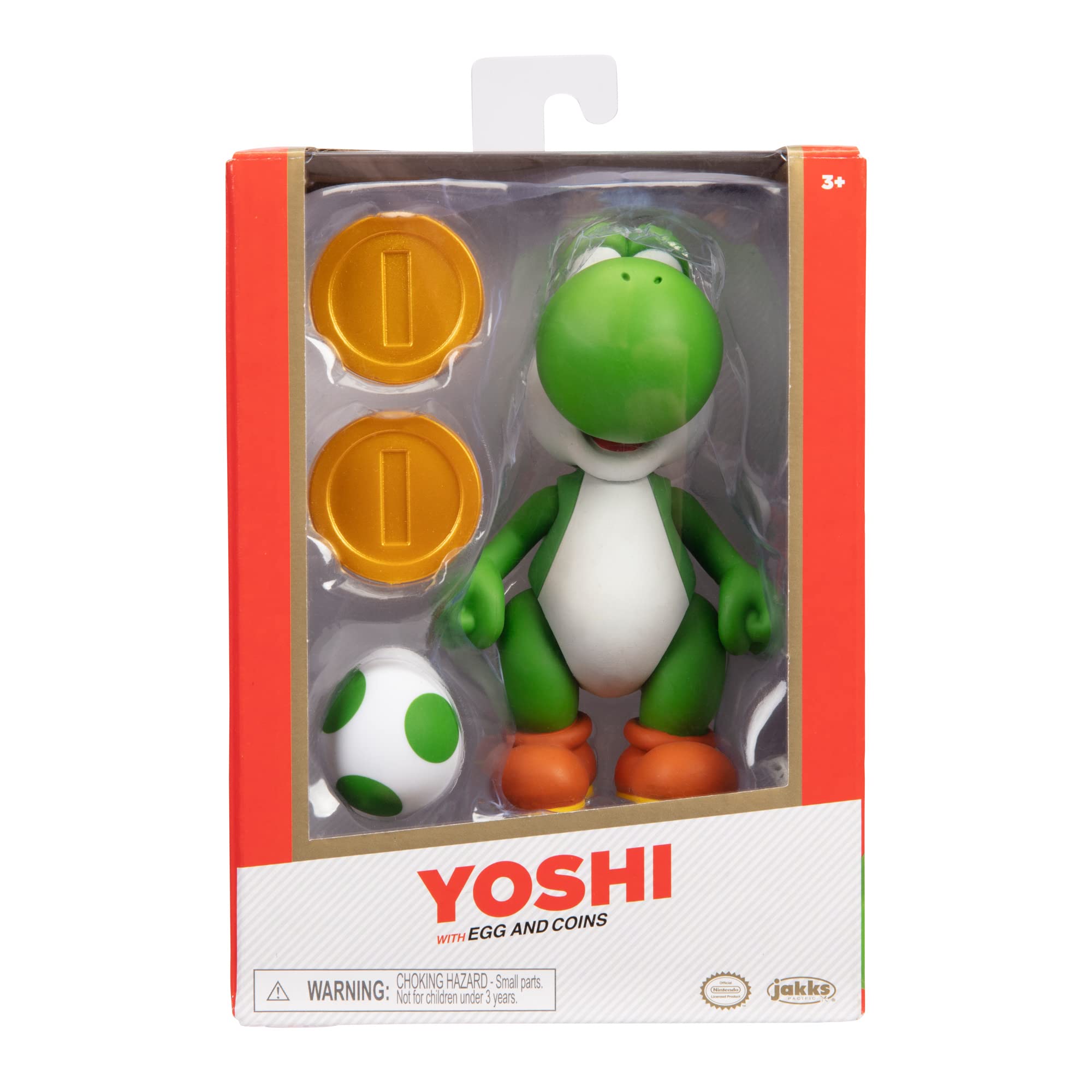 Nintendo Super Mario Yoshi with Egg Collectible Figure - 10cm Tall - Limited Edition - Perfect for Display, Gaming Room Decor, and Gift for Mario Fans