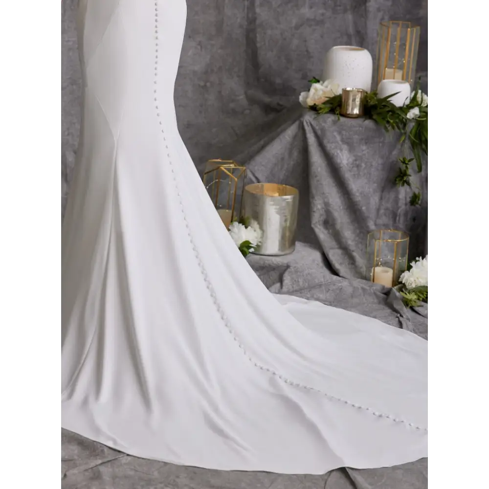 Rebecca Ingram Moriah Wedding Dress - Elegant Lace A-Line Gown for Brides, Church Ceremonies & Formal Events