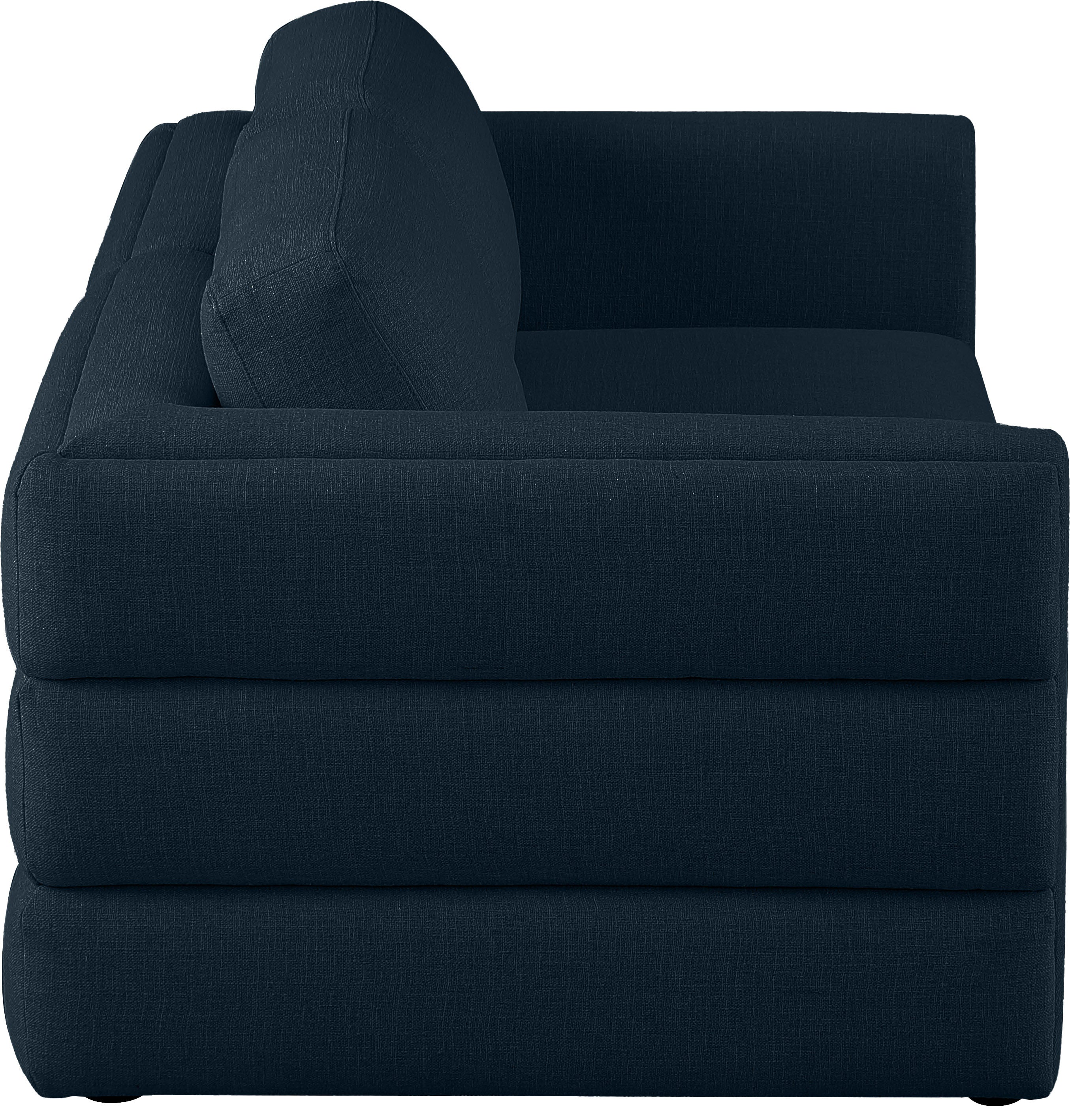 Beckham Durable Linen Textured Fabric Modular Sofa - Modern Sectional Couch for Living Room, Lounge & Home Theater - Washable Removable Covers, Easy Assembly
