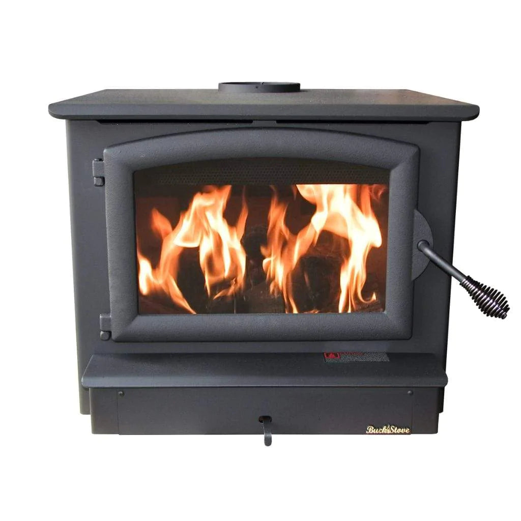 Buck Stove Model 74 Non-Catalytic Wood Burning Stove with Door - EPA Certified for Clean Burning | Perfect for Cabins, Homes & Outdoor Heating | BSC FP74