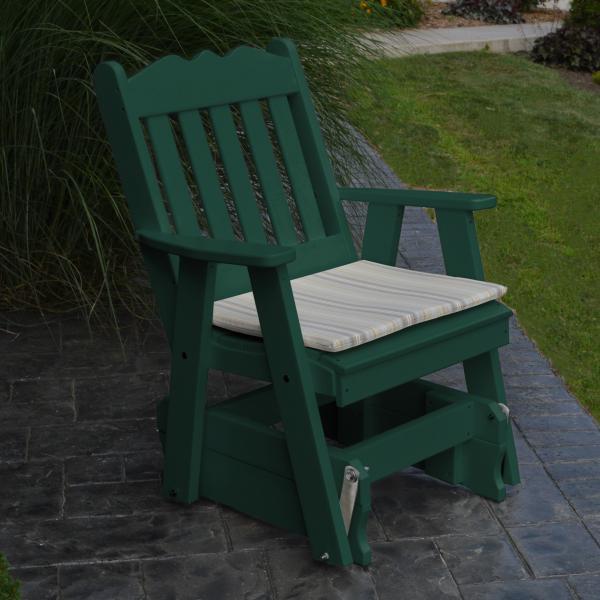 Premium A & L Furniture Poly Royal English Gliding Chair - Comfortable Rocking Recliner for Nursery, Living Room & Bedroom - Perfect for Breastfeeding, Relaxing & Home Decor