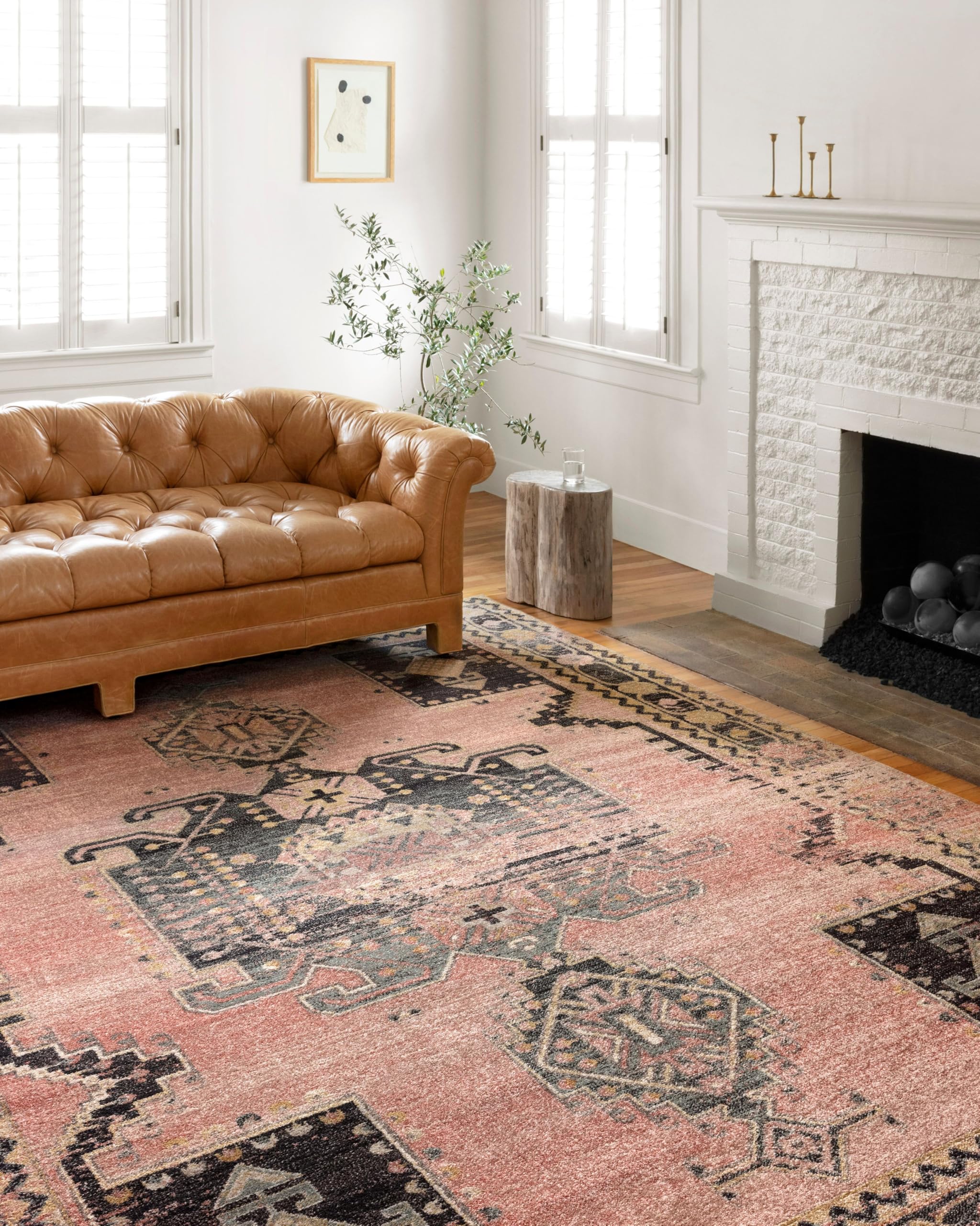 Loloi II Jocelyn Collection JOC-06 Rose/Rose Area Rug 5'5