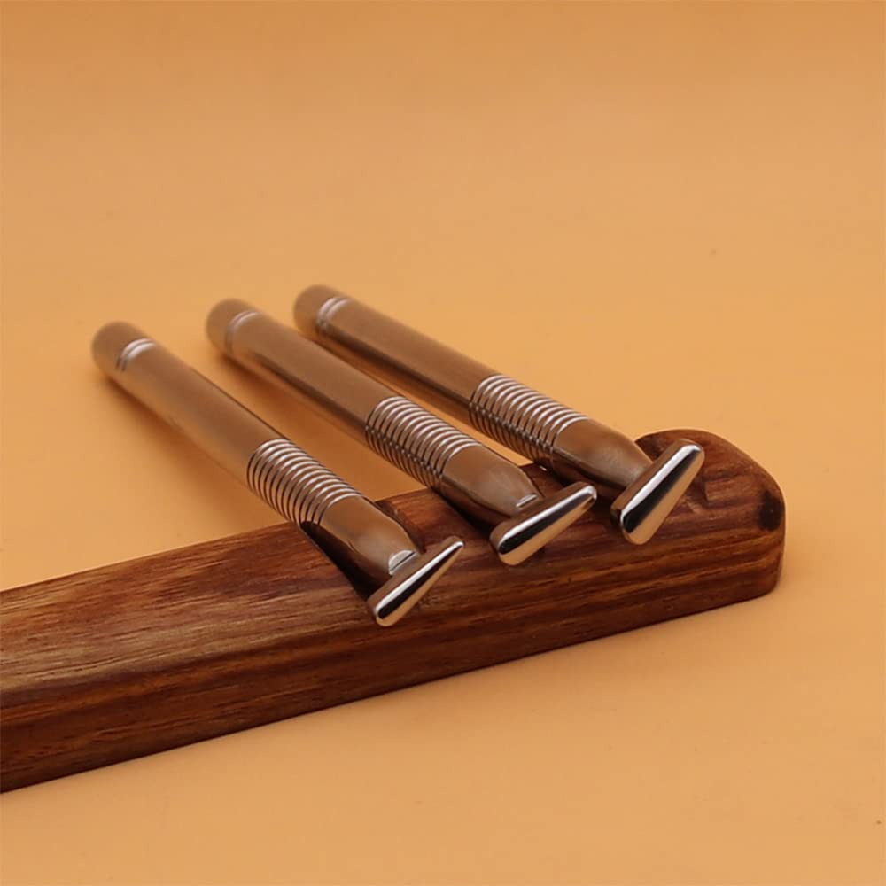 Singring 3-Piece Leather Stamping Tool Set - 304 Stainless Steel Petal Beveler Stamps & Carving Punches for Leather Crafting | DIY Leatherworking, Wallet Making, Belt Crafting & Handbag Design