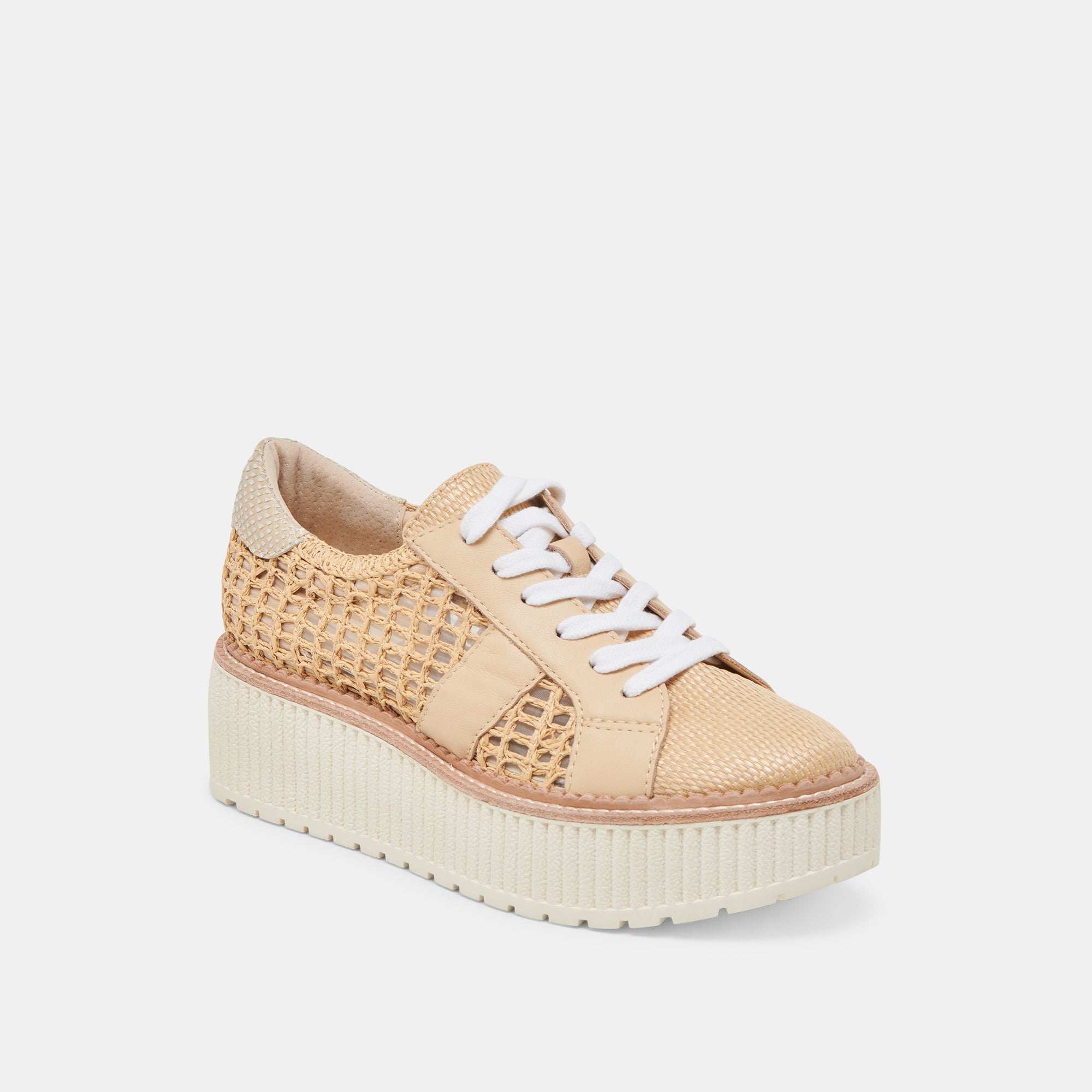 TIGER SNEAKERS LT NATURAL RAFFIA - Lightweight Comfortable Women's Casual Shoes for Summer, Beach, and Outdoor Activities