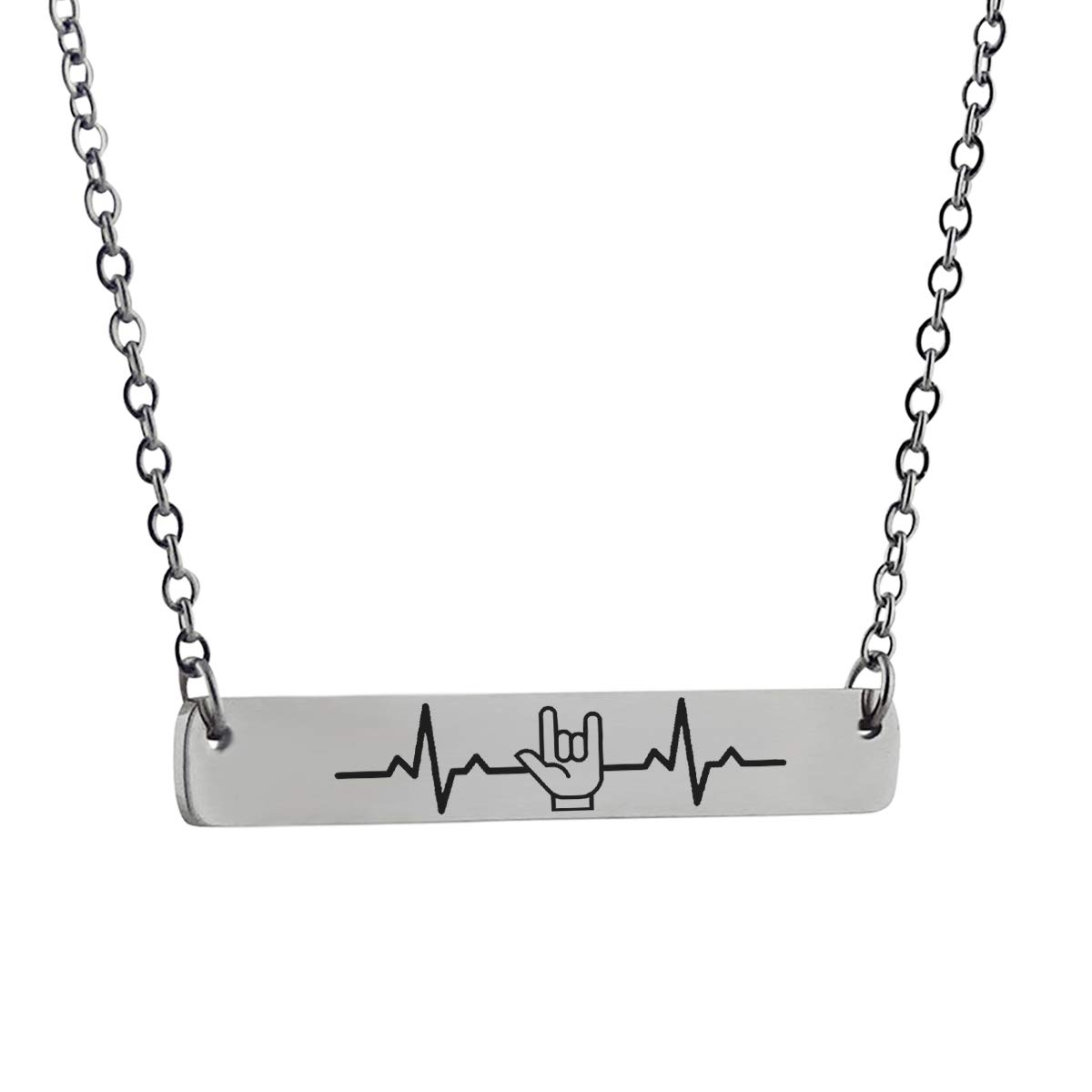 FashionJunkie4Life Sterling Silver Love Heart Pendant Necklace for Women - 18